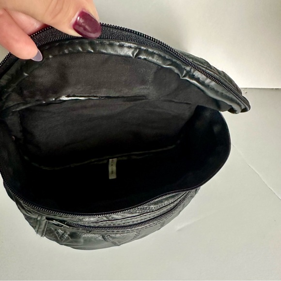 Vtg Leather Fanny Pack Bum Bag! Halloween THE ROCK Adjustable - Picture 8 of 10